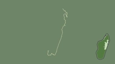 Toamasina, Madagaskar, boşaltılmış ve izole edilmiş. Uydu