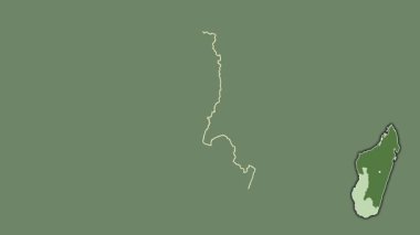 Toliary, Madagaskar, çıkarılmış ve izole edilmiş. Uydu