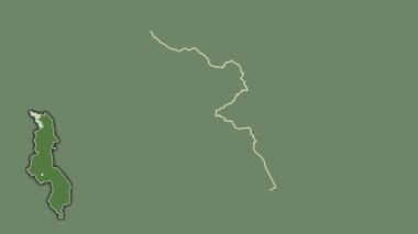 Chitipa, Malawi, soyutlanmış ve dışlanmış. Uydu