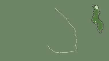 Karonga, Malawi, soyutlanmış ve dışlanmış. Uydu