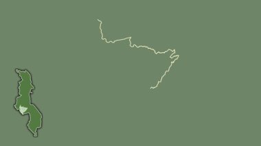 Lilongwe, Malawi, soyutlanmış ve soyutlanmış. Uydu