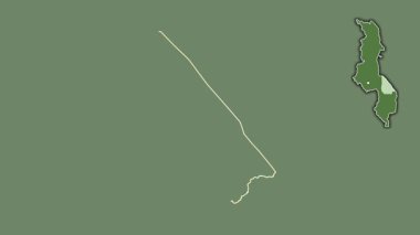 Mangochi, Malawi, soyutlanmış ve soyutlanmış. Uydu