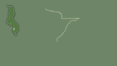 Neno, Malawi, soyutlanmış ve dışlanmış. Uydu