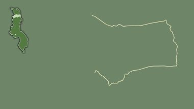 Rumphi, Malawi, soyutlanmış ve dışlanmış. Uydu