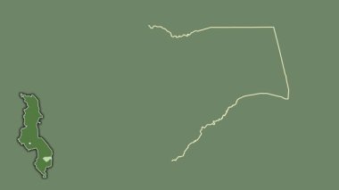 Zomba, Malawi, soyutlanmış ve soyutlanmış. Uydu