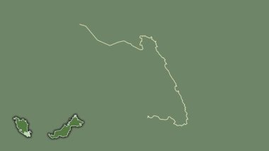 Johor, Malezya, dışlandı ve izole edildi. Uydu