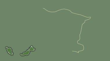 Melaka, Malezya, boşaltılmış ve izole edilmiş. Uydu