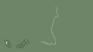 Perak, Malezya, dışlanmış ve izole edilmiş. Uydu