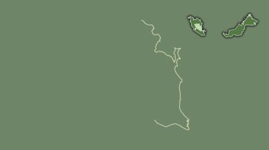 Pahang, Malezya, dışlanmış ve izole edilmiş. Uydu