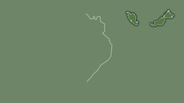 Perlis, Malezya, dışlanmış ve izole edilmiş. Uydu