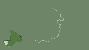 Kayes, Mali, dışlandı ve izole edildi. Uydu