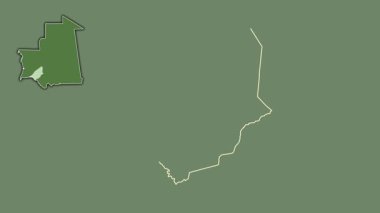 Brakna, Moritanya, soyutlanmış ve soyutlanmış. Uydu