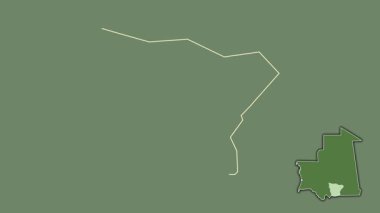 Hodh el Gharbi, Moritanya, çıkarılmış ve izole edilmiş. Uydu