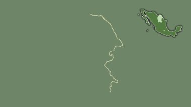 Coahuila, Meksika, dışlanmış ve izole edilmiş. Uydu