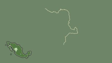 Durango, Meksika, dışlanmış ve izole edilmiş. Uydu