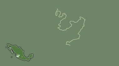 Jalisco, Meksika, dışlanmış ve izole edilmiş. Uydu