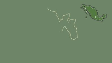 Meksika, Meksika, dışlanmış ve izole edilmiş. Uydu