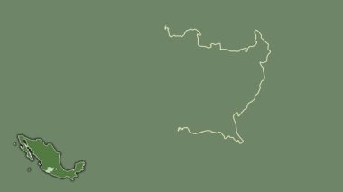 Michoacan, Meksika, dışlanmış ve izole edilmiş. Uydu