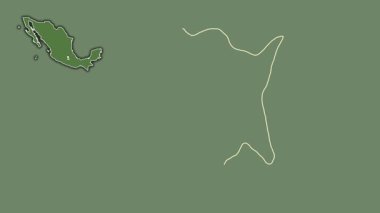 Morelos, Meksika, dışlanmış ve izole edilmiş. Uydu