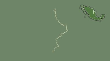 Nuevo Leon, Meksika, dışlanmış ve izole edilmiş. Uydu