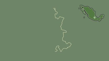 Puebla, Meksika, dışlanmış ve izole edilmiş. Uydu