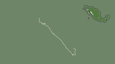 Sinaloa, Meksika, dışlanmış ve izole edilmiş. Uydu