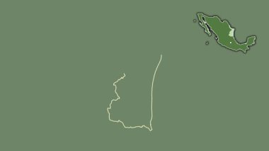 Tamaulipas, Meksika, boşaltılmış ve izole edilmiş. Uydu