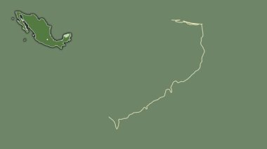 Yucatan, Meksika, dışlanmış ve izole edilmiş. Uydu