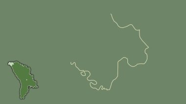 Briceni, Moldova, boşaltılmış ve izole edilmiş. Uydu