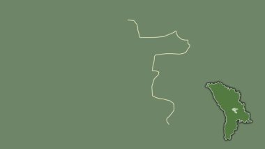 Chisinau, Moldova, boşaltılmış ve izole edilmiş. Uydu