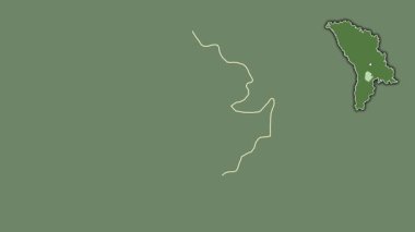 Cimislia, Moldova, soyutlanmış ve soyutlanmış. Uydu