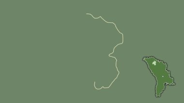 Drochia, Moldova, çıkarılmış ve izole edilmiş. Uydu