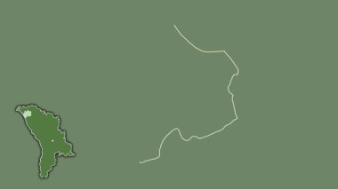 Edinet, Moldova, soyutlanmış ve soyutlanmış. Uydu