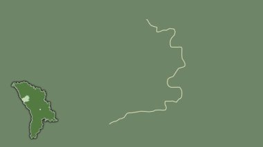 Falesti, Moldova, çıkarılmış ve izole edilmiş. Uydu