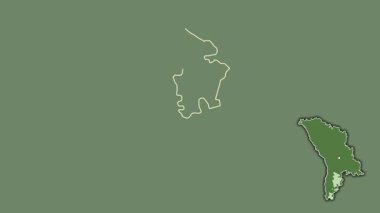 Gagauzia, Moldova, sürülmüş ve izole edilmiş. Uydu