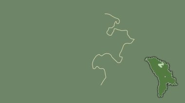 Floresti, Moldova, soyutlanmış ve soyutlanmış. Uydu