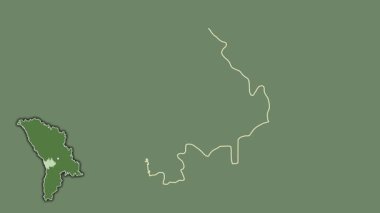 Hincesti, Moldova, soyutlanmış ve soyutlanmış. Uydu