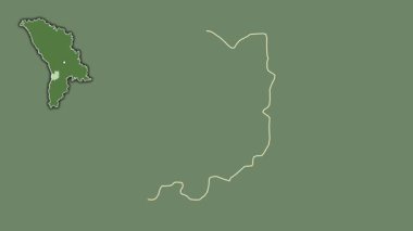 Leova, Moldova, soyutlanmış ve soyutlanmış. Uydu