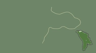 Ocnita, Moldova, soyutlanmış ve soyutlanmış. Uydu