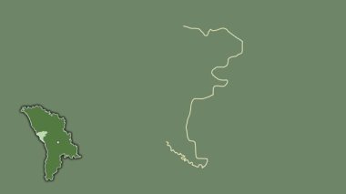 Ungheni, Moldova, soyutlanmış ve soyutlanmış. Uydu