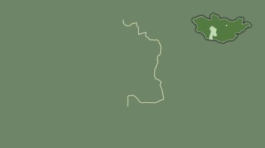 Bayanhongor, Moğolistan, çıkarılmış ve izole edilmiş. Uydu