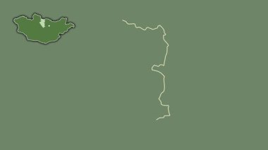 Bulgan, Moğolistan, dışlanmış ve izole edilmiş. Uydu