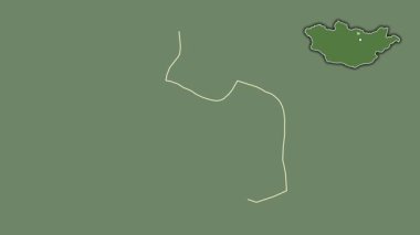 Darhan-Uul, Moğolistan, dışlanmış ve izole edilmiş. Uydu