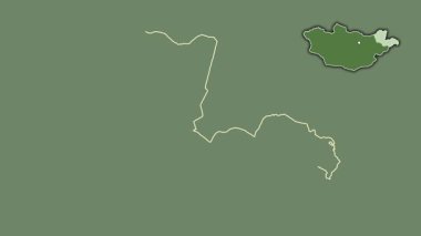 Dornod, Moğolistan, soyutlanmış ve dışlanmış. Uydu