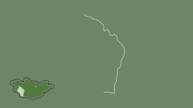 Govi-Altay, Moğolistan, çıkarılmış ve izole edilmiş. Uydu