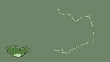 Omnogovi, Moğolistan, çıkarılmış ve izole edilmiş. Uydu