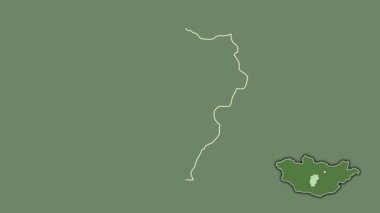 Ovorhangay, Moğolistan, dışlanmış ve izole edilmiş. Uydu