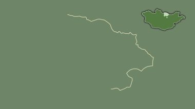 Selenge, Moğolistan, soyutlanmış ve dışlanmış. Uydu