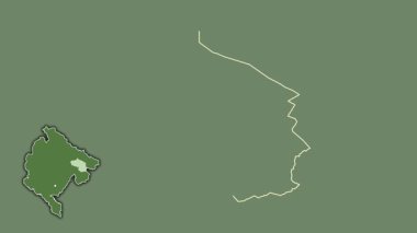 Berane, Karadağ, sürülmüş ve izole edilmiş. Uydu