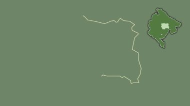 Karadağ 'ın Kolasin kenti, boşaltılmış ve izole edilmiş. Uydu